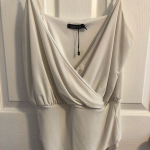 Boohoo White Bodysuit